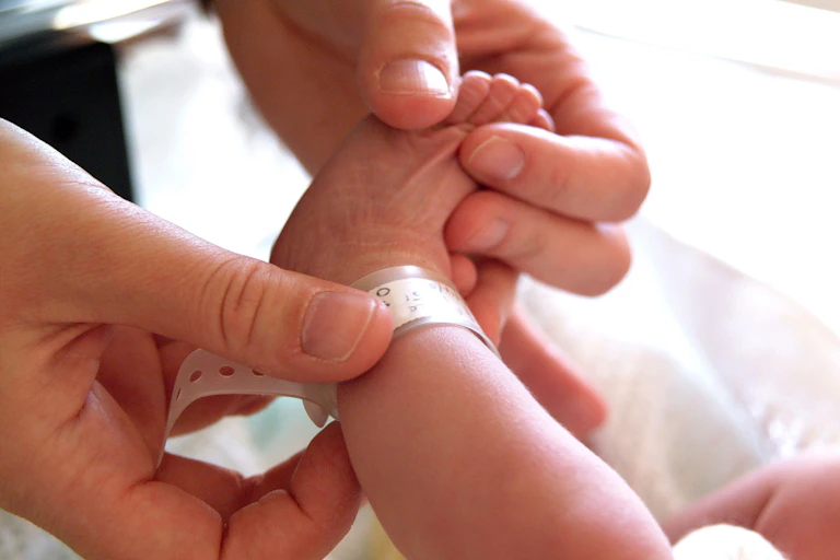 Newborn on a maternity ward