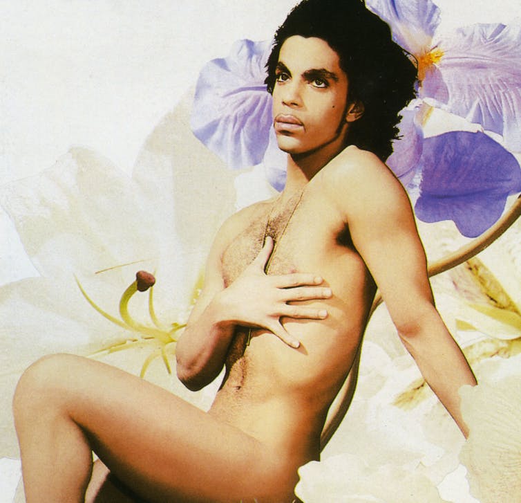 Album cover of naked man posing