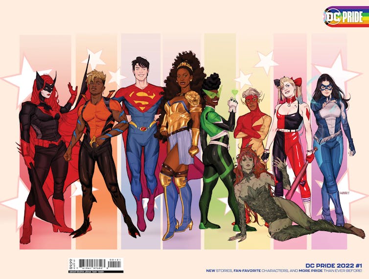 DC Superheros line up.