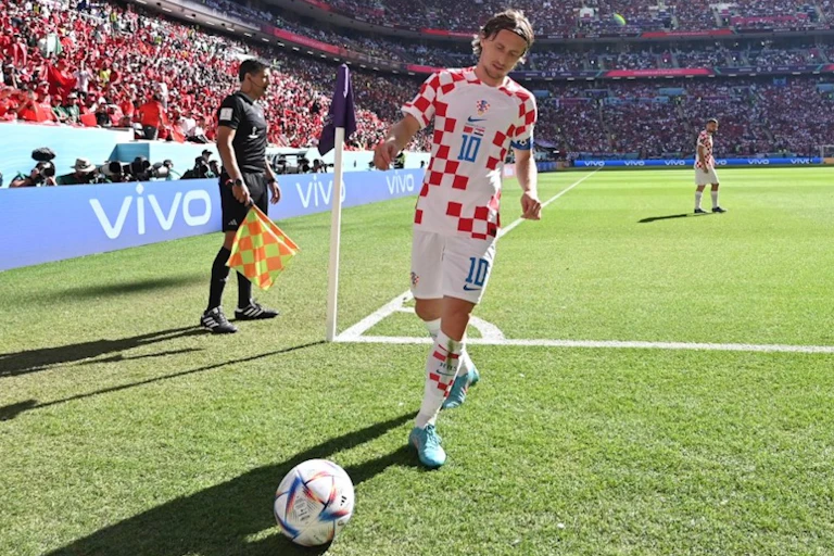 Panneau publicitaire Vivo lors d'un match de la Coupe du monde 2022.