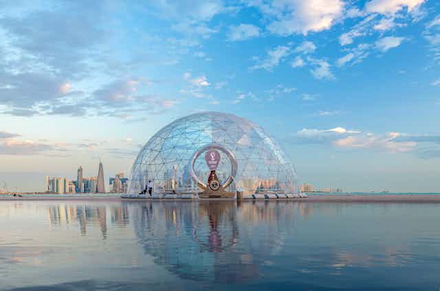 Cúpula de cristal en Doha.