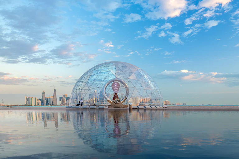Cúpula de cristal en Doha.
