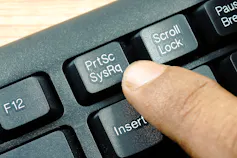A 'print screen' key.
