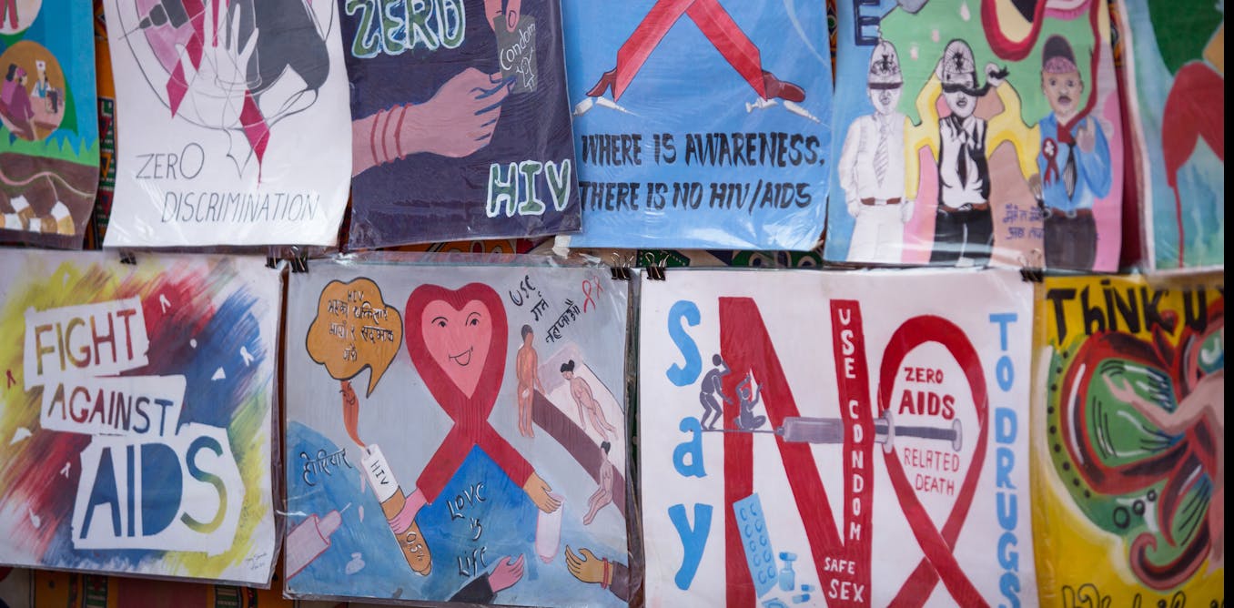 Сломана спид ап. ВИЧ плакат. СПИД ап. Students Art HIV. Gəncliyə Aid poster.