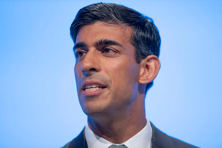 Rishi Sunak looking harassed