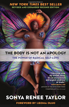A book cover featuring a naked fat black woman.