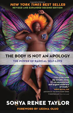 A book cover featuring a naked fat black woman.
