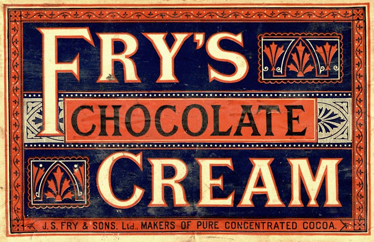 An old chocolate wrapper.