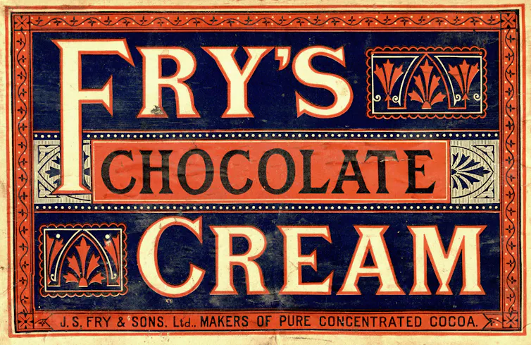 An old chocolate wrapper.