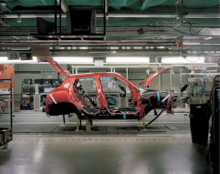Nissan Juke on the production line in Sunderland