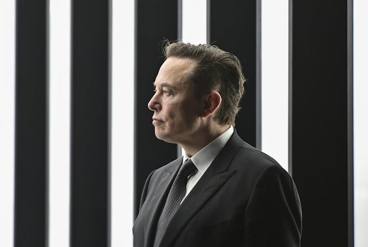 Portrait of Elon Musk.