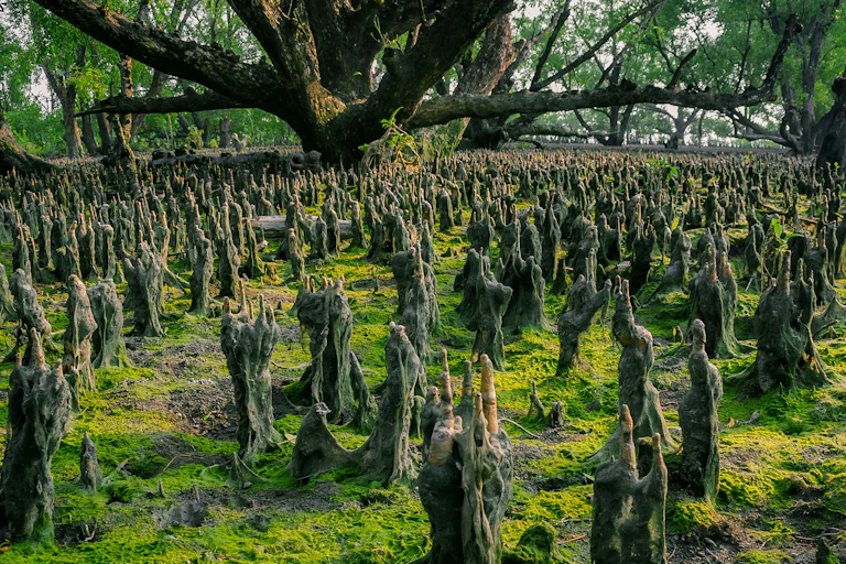 Mangrove root systems