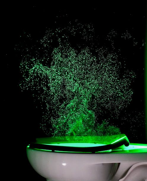 Toilets spew invisible aerosol plumes with every flush – here's the proof, captured by high-powered lasers