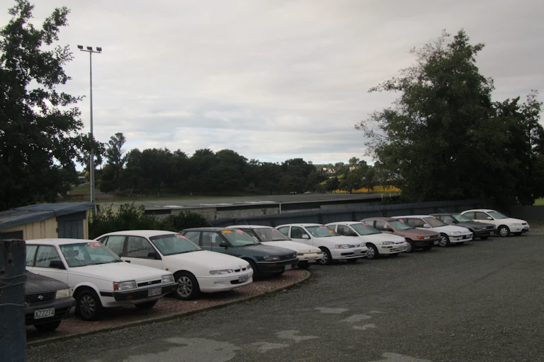 A line up of used cars