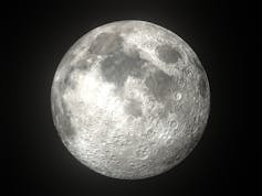 Moon shining in full