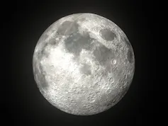 Moon shining in full