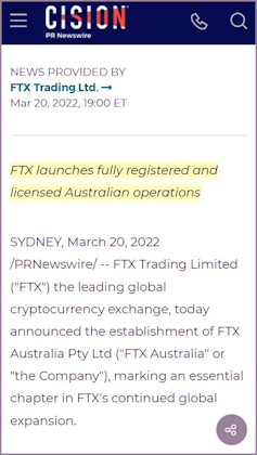 How FTX Australia was able to get away with claiming it was 'ASIC-licenced'