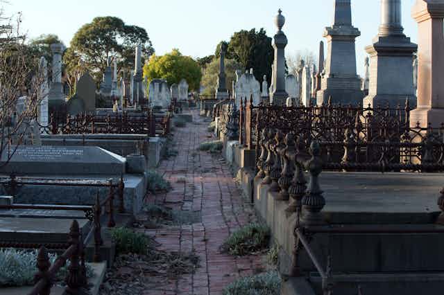cemetery stones