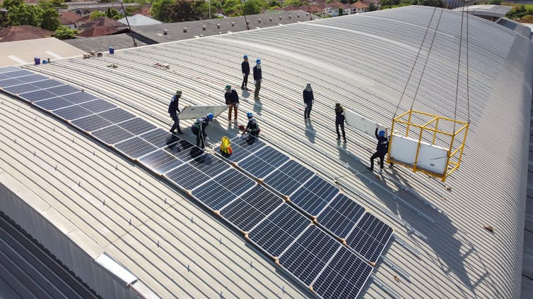 Solar panel installation