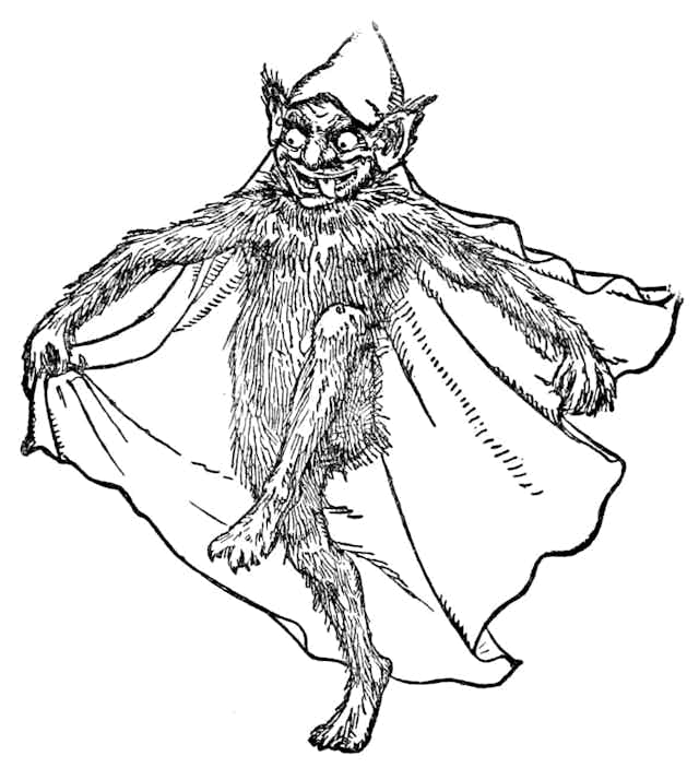 A 19th century picture of a goblin