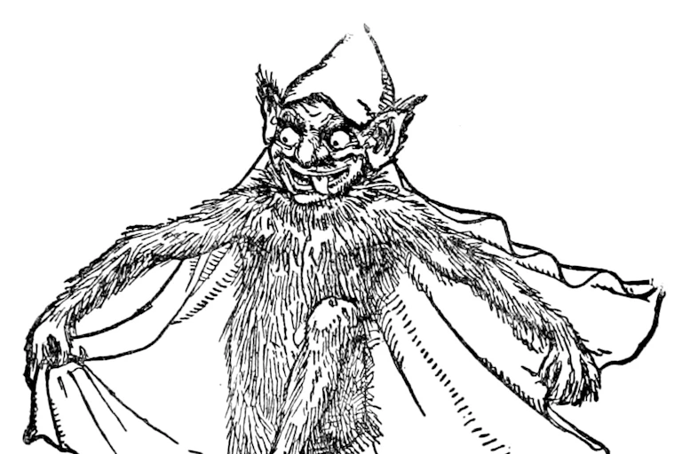 A 19th century picture of a goblin
