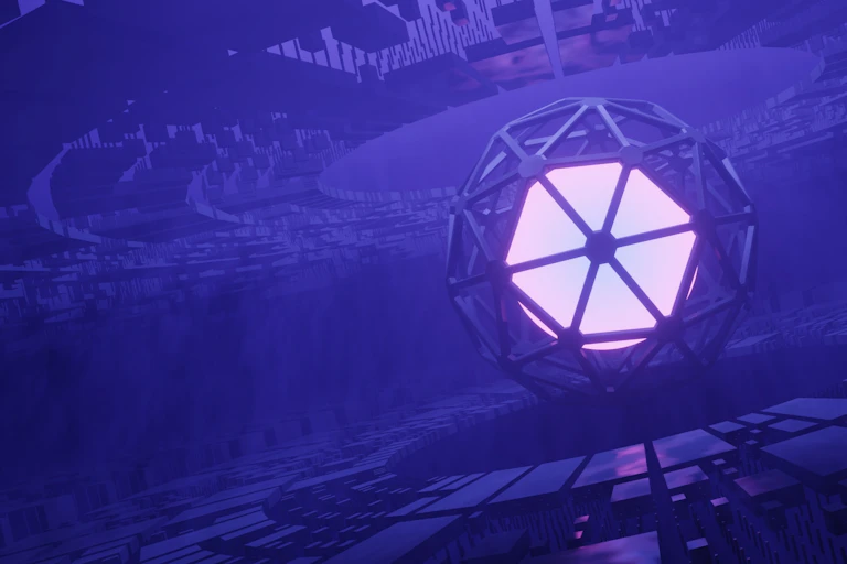 une sphère dans une cage