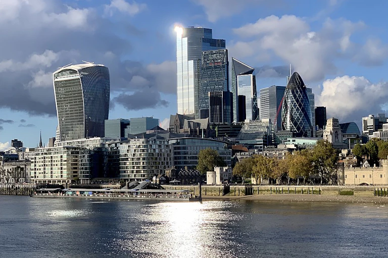 Vue de la City à Londres
