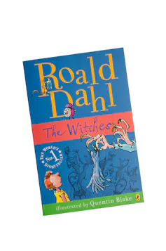 The Quentin-Blake illustrated cover of The Witches.