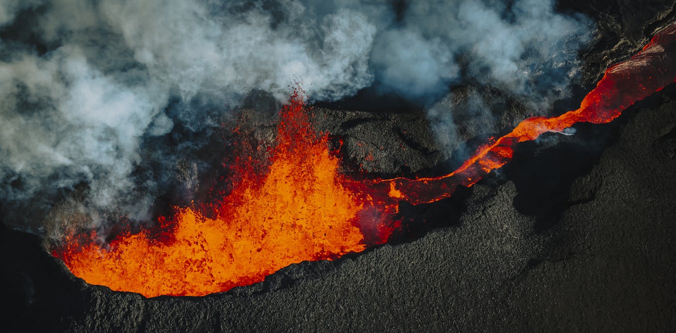 What causes volcanoes to erupt?