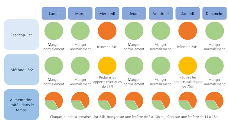 Eat-Stop-Eat, 5 :2 et Limitation dans le temps sont les trois méthodes de jeûnes intermittents les plus populaires