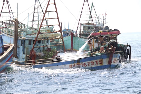 When fishing boats go dark at sea, they're often committing crimes – we mapped where it happens
