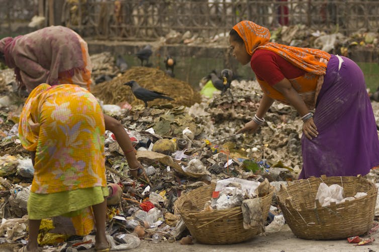 Dalit women continue to do much of India's worst work, such as picking over garbage dumps for scraps to recycle.