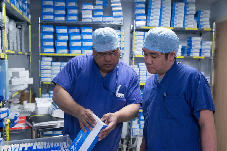 Two male nurses