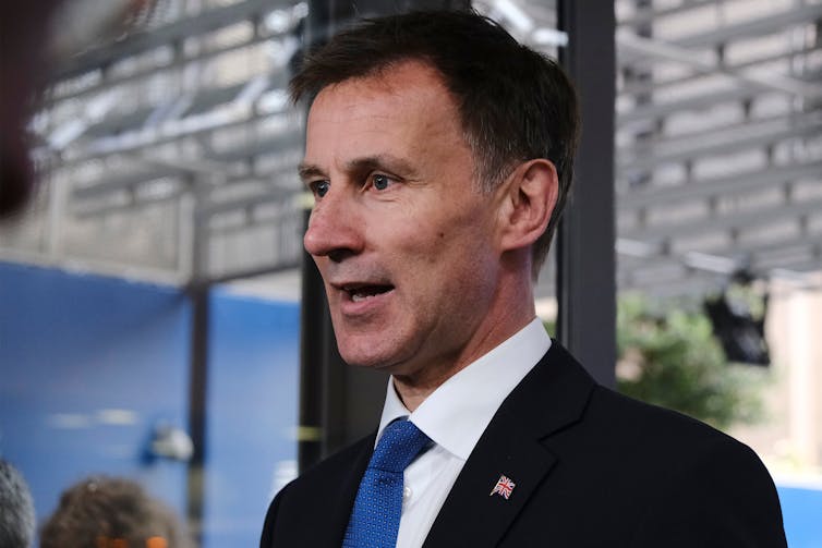 Britain's Foreign Secretary Jeremy Hunt attends in an European Union Foreign Affairs Council meeting.