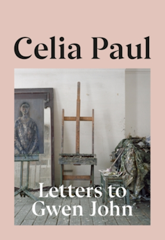 A book cover showing an easel in an artist's studio.