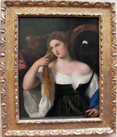 Woman with a mirror
