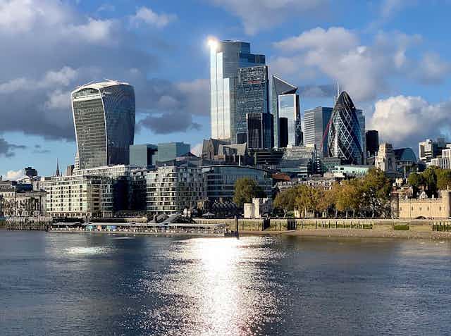 A picture of the city of London