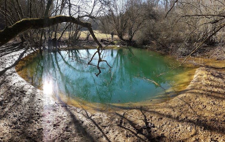 une résurgence d’eau douce