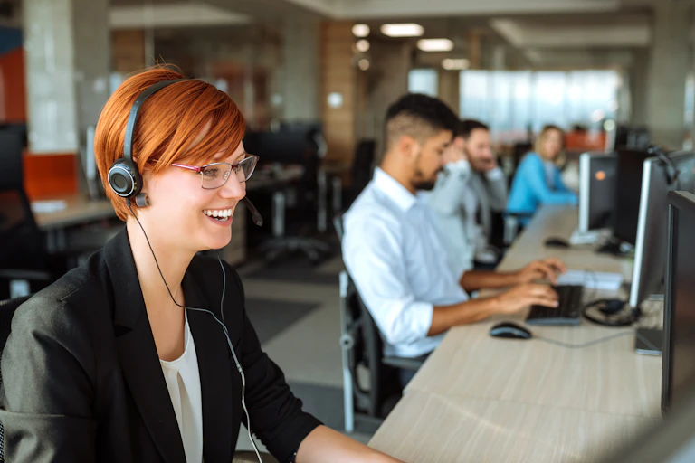 employés d'un call center