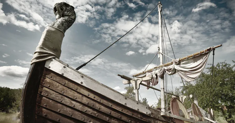 Replica Viking longship