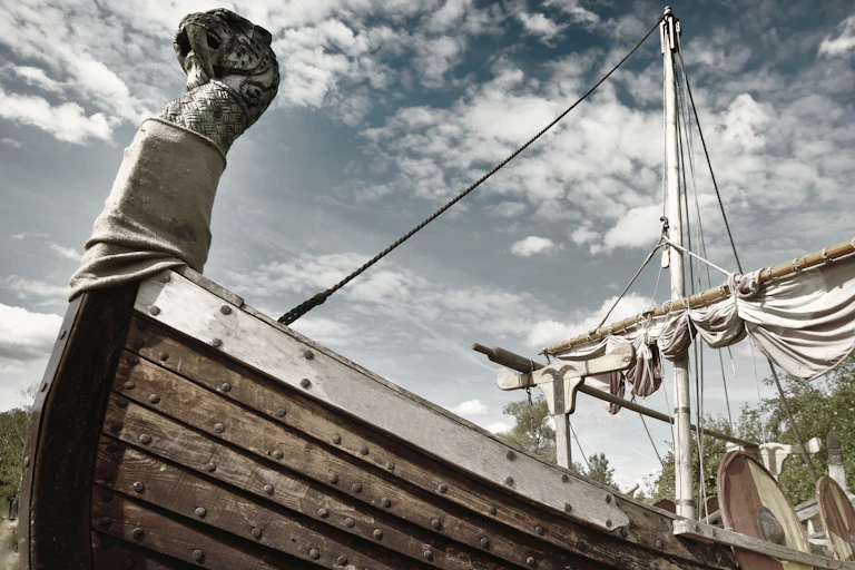 Replica Viking longship