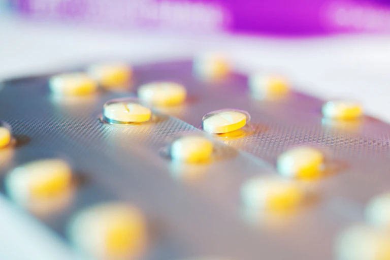A blister pack of antipsychotic pills