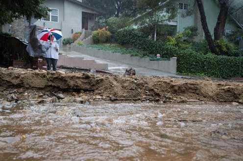Atmospheric rivers over California’s wildfire burn scars raise fears of deadly mudslides – this is what cascading climate disasters look like