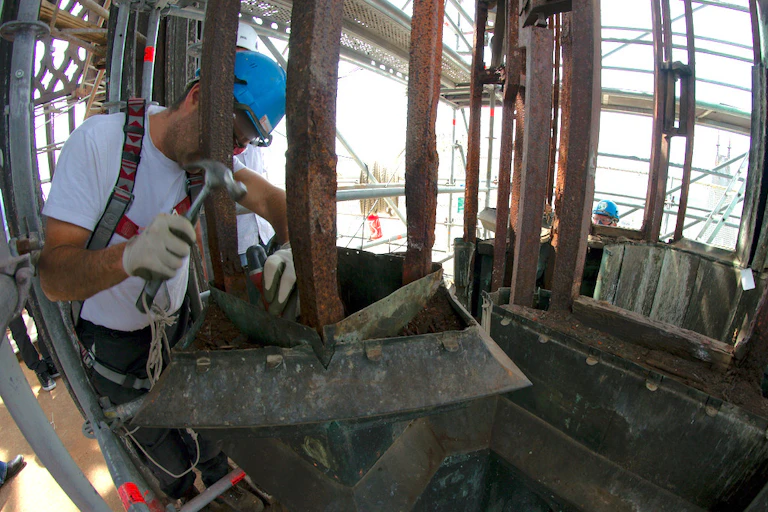 Ouvrier sur un chantier