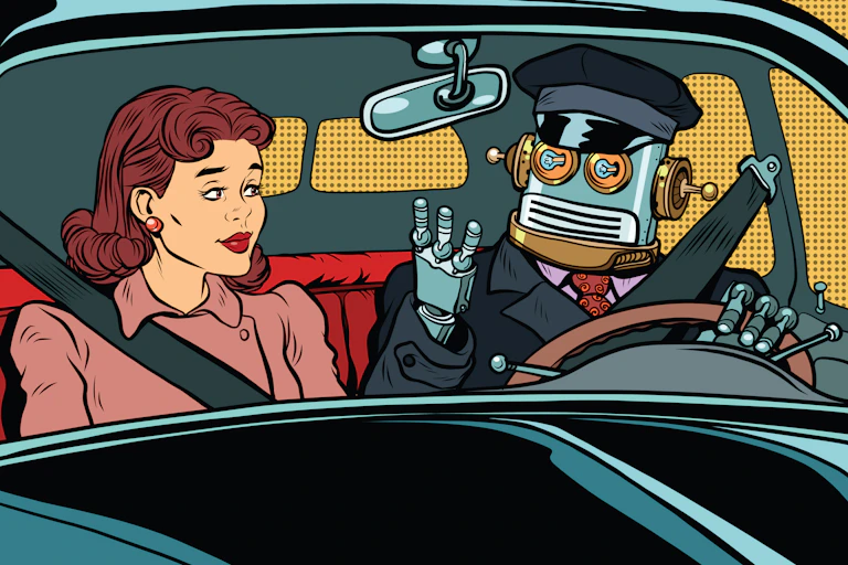 femme et robot qui discutent naturellement