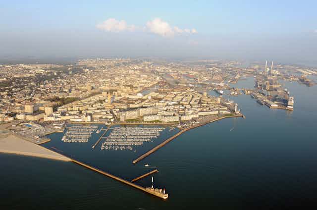 Le port du Havre vu du ciel