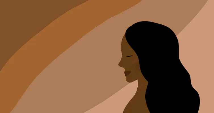 Illustration of an older woman