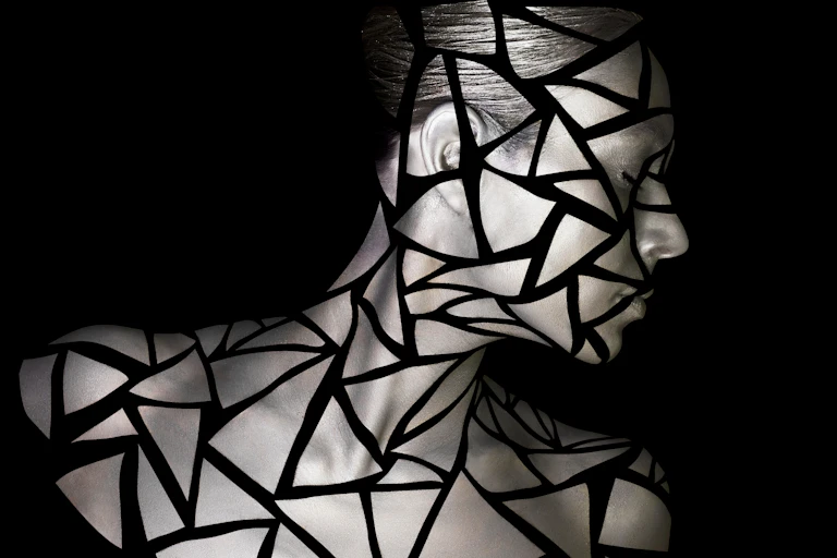 Image of woman in fragments