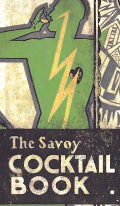 A book cover featuring an outline of a person drinking.