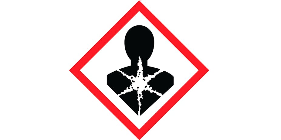 Health hazard warning sign